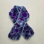 New Trendy Women Hand Knitted Rabbit Fur Shawl Winter Warm Fur Scarf