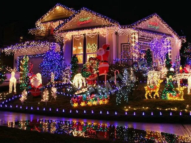 light strings led christmas lights IP65 Waterproof with flash led