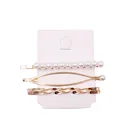 Europe Style Wholesale Sweet Girl Gold Coin Hair Pin Pearl Set for kids
