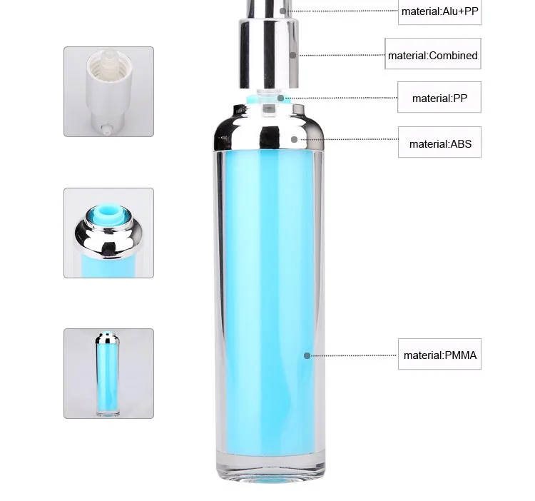 15ML Airless Acrylic Pump Bottle Eye Cream 15ML Airless Bottle