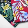 Skygen wholesale plain weave soft floral shirt dress 21x21 100 cotton chintz print lawn fabric
