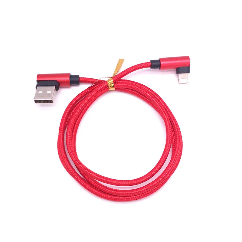Nylon Braided Data Charging Dual Right Angle Type C V8 Elbow Gaming Micro Cable 90 Degree USB Cable For iPhone Galaxy Android - ANKUX.COM