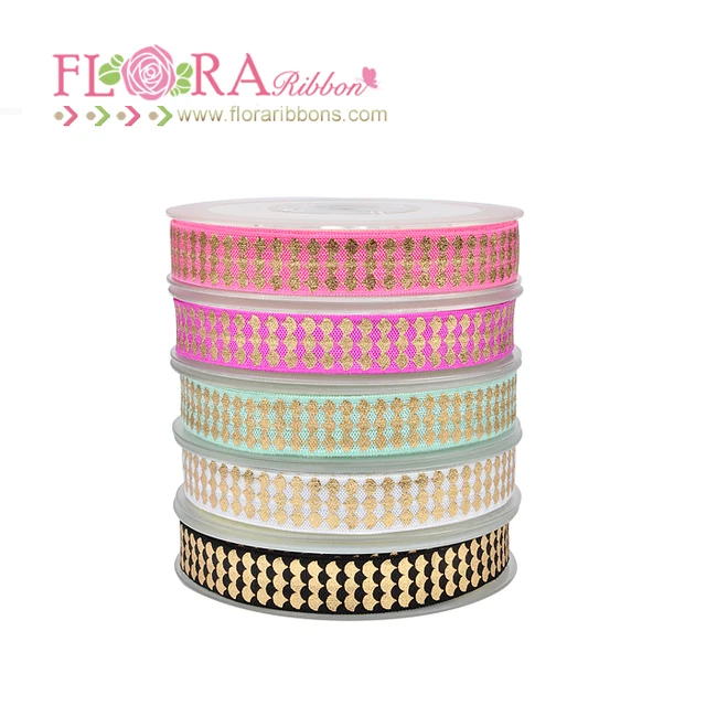 best gift delicate exquisite gold foil holiday printed elastic