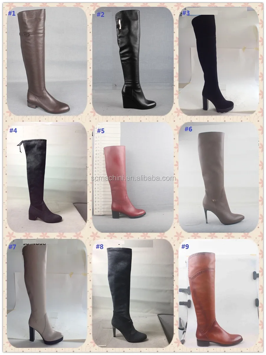 2016工場卸売moq 10 pairs低ヒールのブーツ、女性革毛皮のブーツ靴仕入れ・メーカー・工場