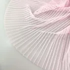 Polyester pleated design tulle mesh fabric wholesale