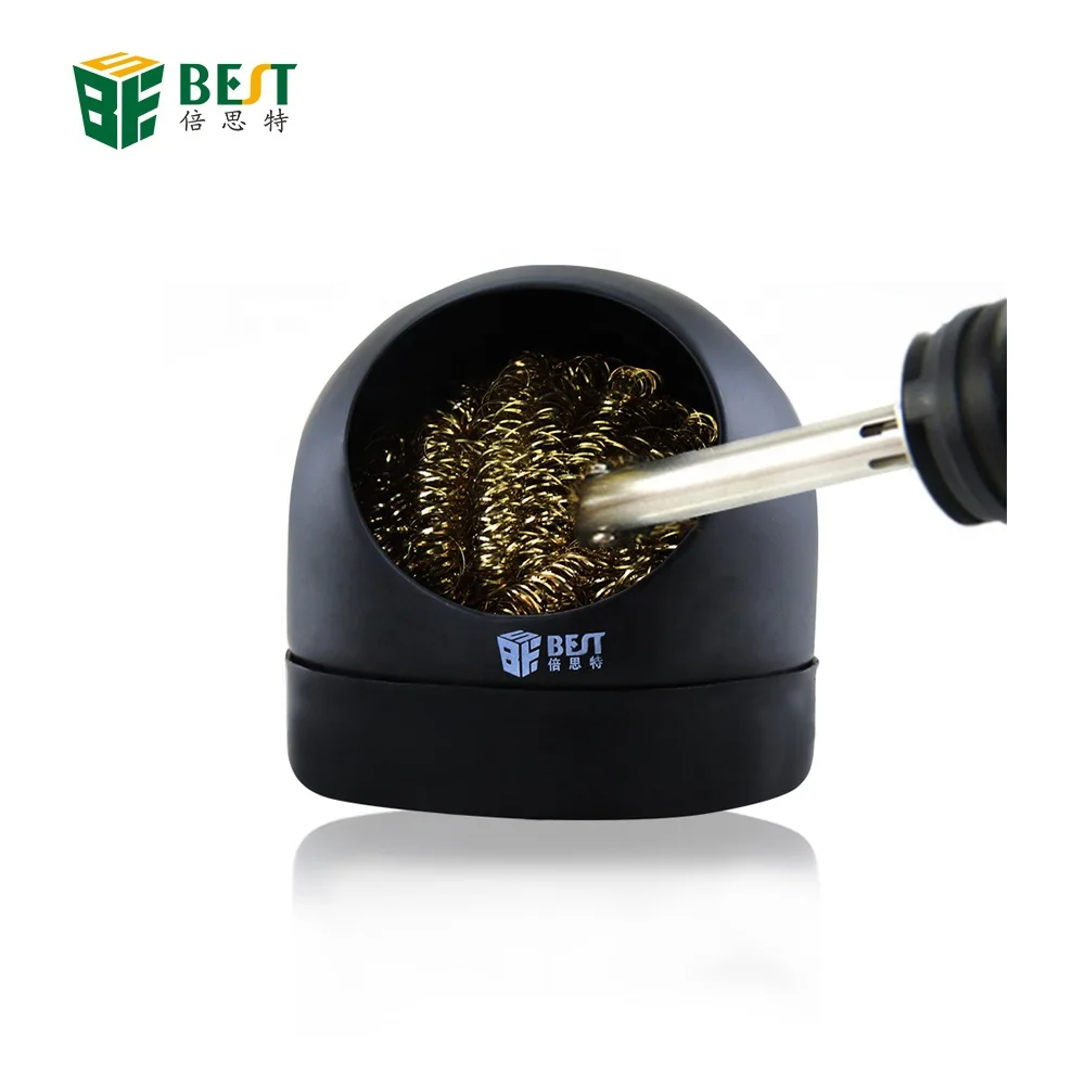 Heavy Duty Welding Soldering Solder Iron Tip Cleaner Cleaning Steel Wire /& Stand