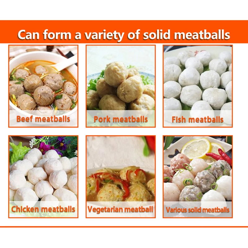 500pcs/Min Automatic Industrial  Meat Ball Forming Rolling  Electric Making Meatball Production Maker Machine