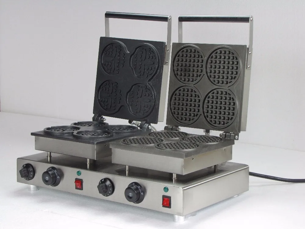 Electric smile waffle maker & round waffle maker