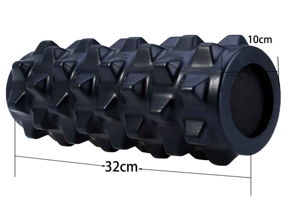 Tetured muscle foam foller manipulates soft tissue like a massge therapist