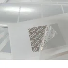 Custom Tiny Round black and white Destructible Vinyl Warranty Security VOID Adhesive Sticker Label