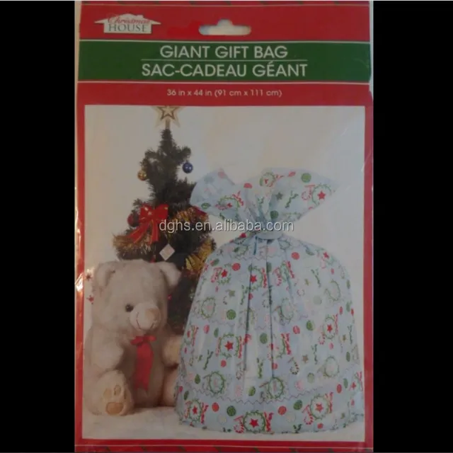 christmas gift bag jumbo plastic poly bag giant plastic