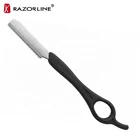 Quality replaceable straight single blade razor custom barber hair cutting razor for men