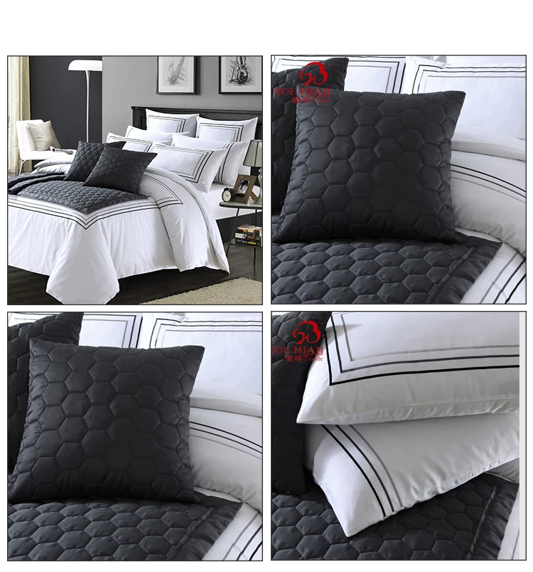 100% Cotton Hotel Bed Fitted Sheet Set 5 Star Hotel Bedsheet Set Hotel Bedding Set