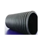 large diameter hdpe corrugated drainage pipe for slide plastic road culvert pipe