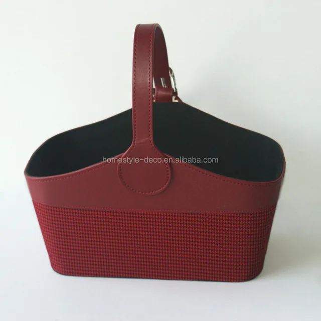 wholesale multifunction gift wine basket storage basket with