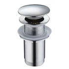 Low price push dowm pop-up full cap brass basin waste washbasin drainer bathroom sink drain