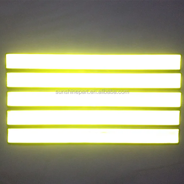 CE High Quality Yellow Reflective slap on bracelet