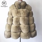 Tongxiang Feiya Fur Custom High Quality Saga Fox Fur Coat Finland Fur Jacket for Women