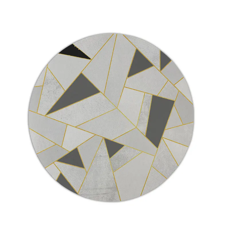 Marble Mouse Mat Customized Durable Non-Slip Rubber Round Gaming Mouse Pad Mouse Mat for Professional Gamers and Office (6)