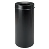 Good quality Widely Used Easy to Clean Shopping Mall Black stainless steel dustbin