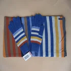 Various design Jacquard fashion winter knitted scarf hat glove sets