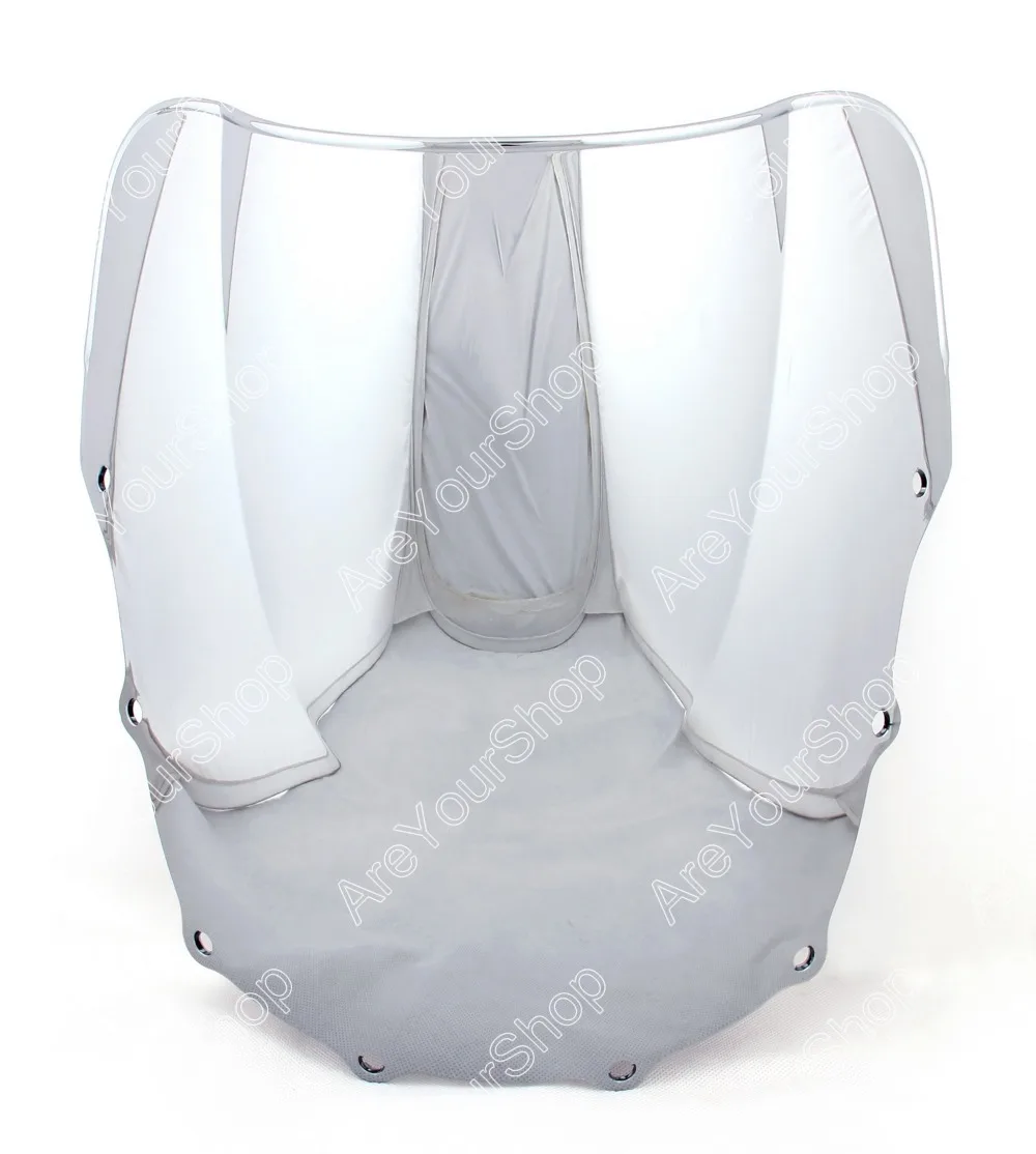 2014 Special Offer Time-limited for Kawasaki Zx6r/636 2000-2002 Zzr600 2005-2009 Chrome Windshield Windscreen Double Bubble