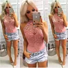 Bodysuits Lace Summer Playsuit Bodycon Sleeveless Patchwork Sexy Bodysuit 2018 New Women Rompers Hollow Out Overalls