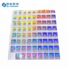 Oem odm antifake security holographic labels printing, qr code scratch off label, custom hologram sticker
