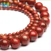 XULIN Italy natural coral picasso gemstone round agate loose beads