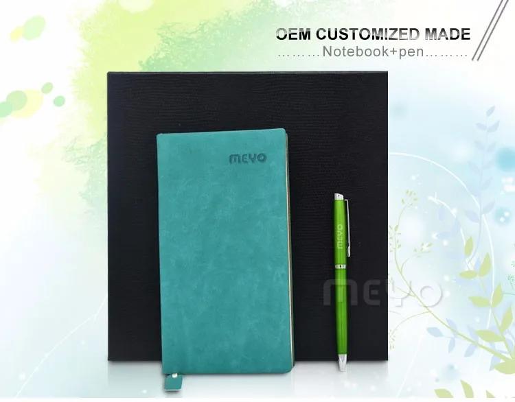 sales office stationery gift ideas business leather notebook pen