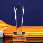 Beautiful design Blank Star Crystal Award Trophy and Medal China