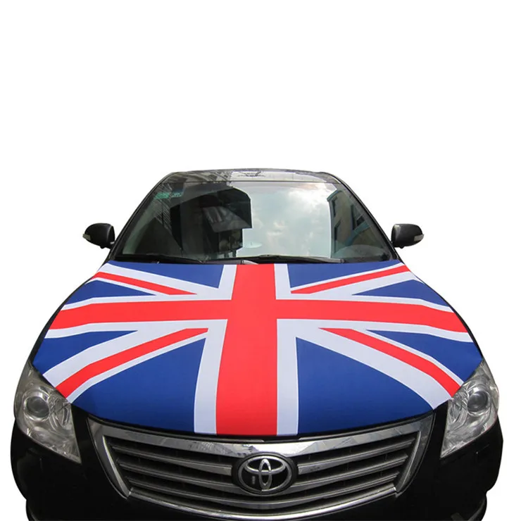 The UK Flags Car Bonnet Engine Hood Cover England Flag Car Engine Flag