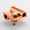 Square Earth Cable Clip Brass Grounding Cable Clamp Copper Ground Rod Cable Clamp