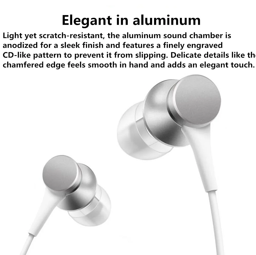 Original Xiaomi Piston Fresh Edition Wired Control Earphone Headphone With Mic - ANKUX.COM