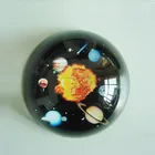 Novelty crystal blank dome paperweight customized corporate gift