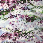 Custom Pattern Digital Textile Printing Silk Floral Fabric For Garment
