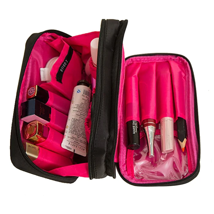 Tuvalet çantası özel seyahat kozmetik torbası kadınlar için makyaj çantası fırça çantası