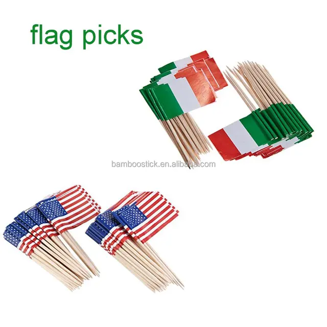 advertising flag toothpicks