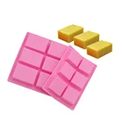Hot sale silicone soap mold , 6 cavity silicone soap make tray , cake mold