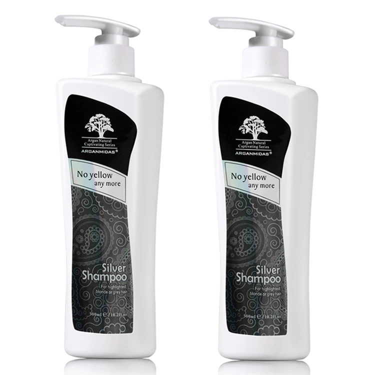 Arganmidas Private Label Hair Silver Color Shampoo For Blonde And