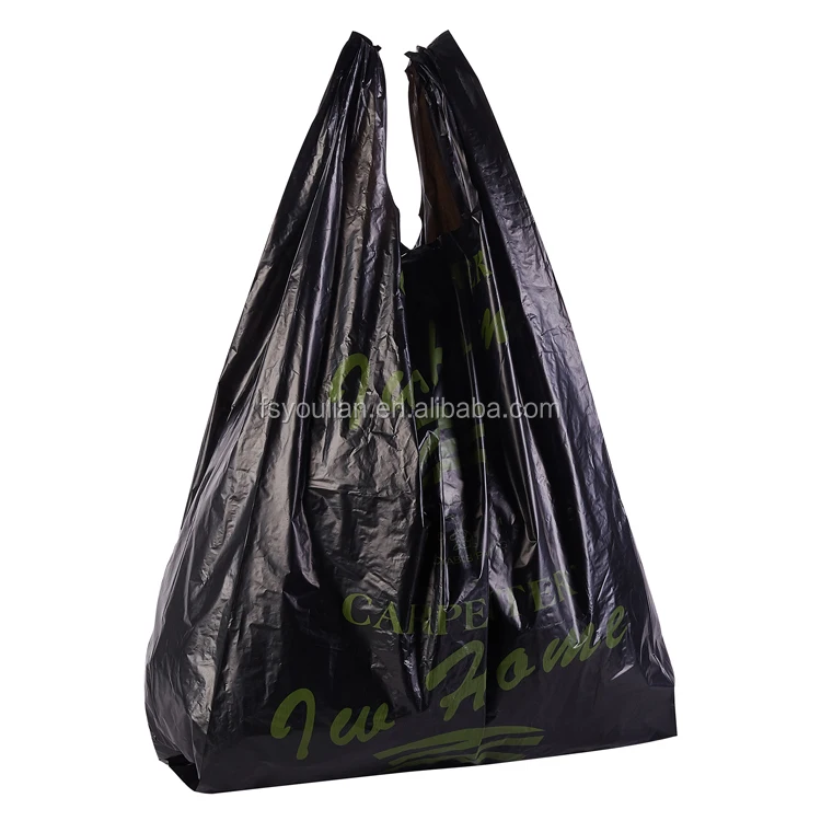 LLDPE With Custom Logo Eco Friendly Small Degradable Mini Beach Heavy Duty Black Packing Plastic Bags