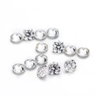 Round Brilliant Cut Gemstone and Color Play or Fire Optical Special Effects loose moissanites