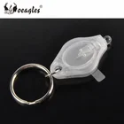 Custom Mini White Light LED Keyring Plastic LED Light Keychain Flashlight With Insulation Sheet