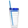 450ml Plastic Tumbler Adult Wine Sippy Cup,Insulated Clear Acrylic Tumbler With Lid and Straw,Bar Wine Glasses Water Bottle