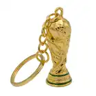 Newest shape custom design gold russia world cup zinc alloy keychain