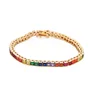 Fashionable Rainbow Color Available Length Copper Bracelet Jewelry For Girls