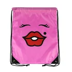 Printed personalized cinch bags string backpacks