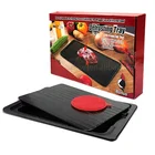 Aluminum meat thawing plate aluminum defrosting tray set with water base/ drip tray