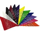 Hot selling 100% cotton biker sport bandana classic bandana cotton fabric bandanas for head