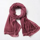2019 new design african muslim exquisite elegant chiffon silk scarf for women
